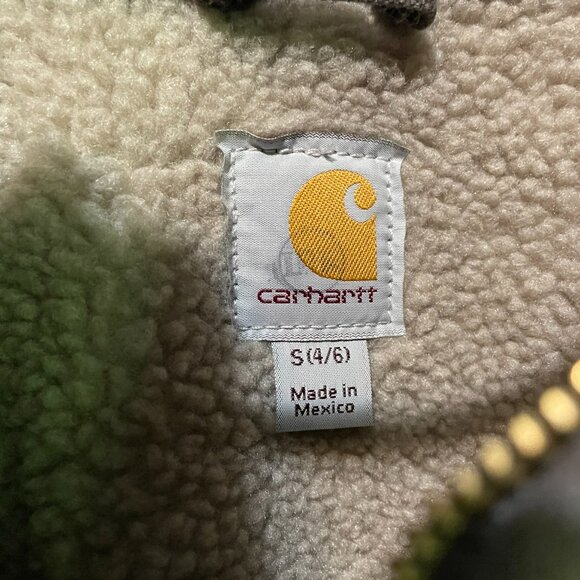 Carhartt Women's Sherpa Lined Sandstone Sierra Jacket in Taupe Gray - Picture 9 of 17